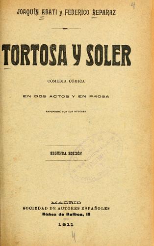 Portada de Tortosa y Soler
