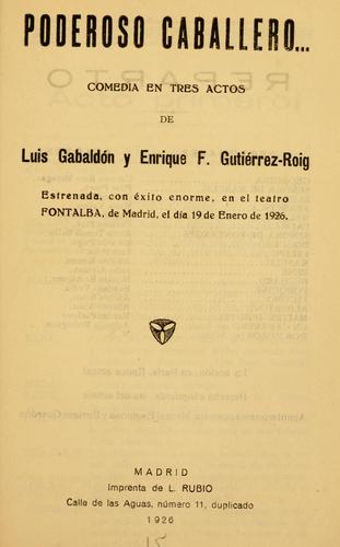 Portada de Poderoso Caballero