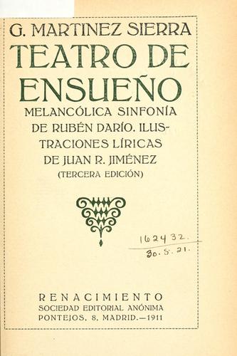 Portada de Teatro de ensueño