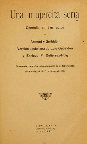 Portada de Mujercita Seria