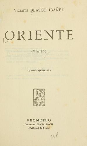 Portada de Oriente