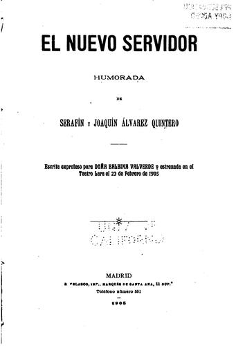 Portada de El nuevo servidor