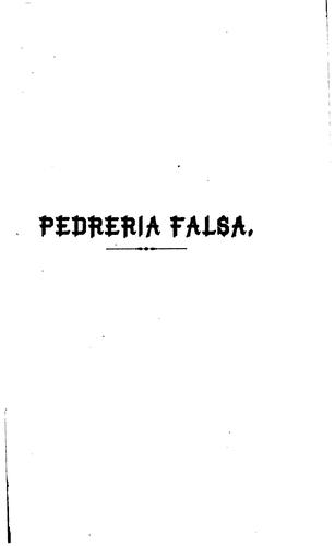Portada de Pedrería falsa