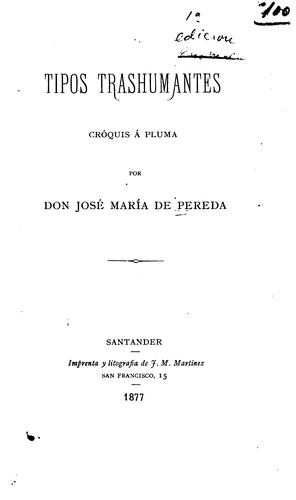 Portada de Tipos trashumantes