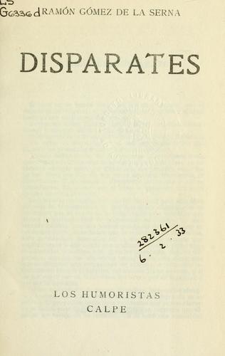Portada de Disparates