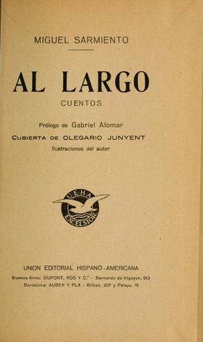 Portada de Al largo