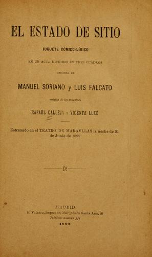 Portada de Estado de sitio