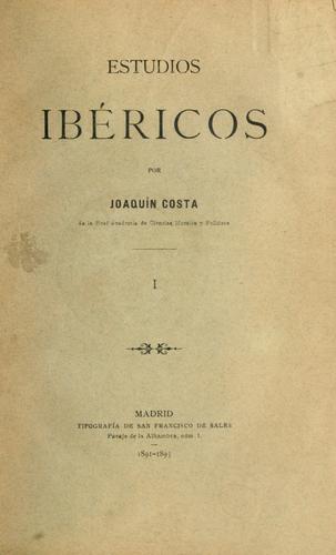 Portada de Estudios ibéricos
