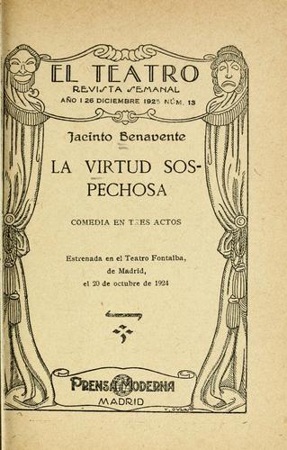 Portada de La virtud sospechosa
