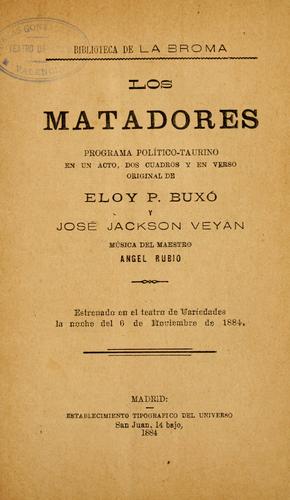Portada de Los matadores