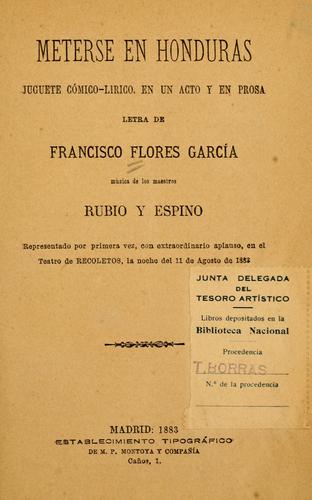 Portada de Meterse en Honduras