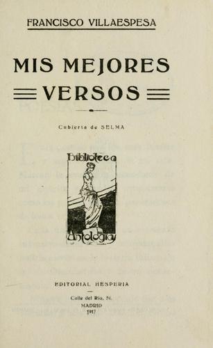 Portada de Mis mejores versos