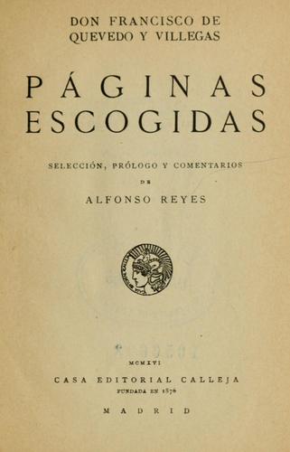 Portada de Páginas escogidas