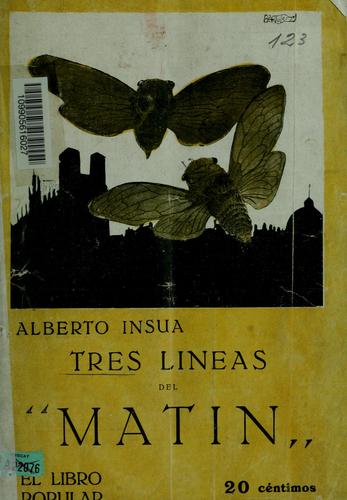 Portada de Tres lineas del "Matin"
