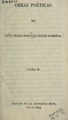 Portada de Obras poéticas
