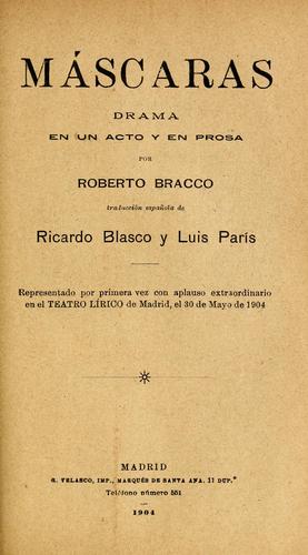Portada de Máscaras