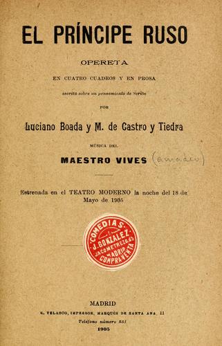 Portada de El príncipe ruso