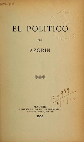 Portada de El político