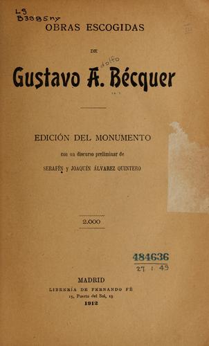 Portada de Obras escogidas