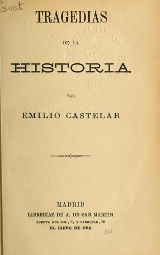 Portada de Tragedias de la historia