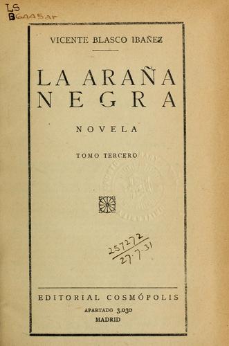 Portada de Araña Negra