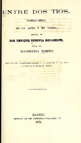 Portada de Entre dos tíos