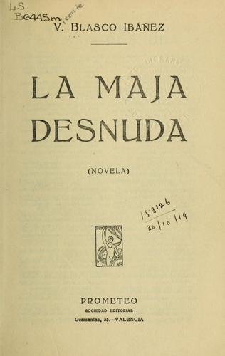 Portada de La maja desnuda
