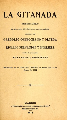 Portada de La gitanada