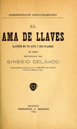 Portada de El ama de llaves