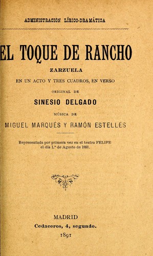 Portada de El toque de rancho