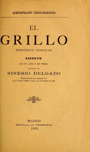 Portada de El Grillo