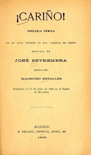 Portada de !Cariño!