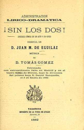 Portada de !Sin los dos!