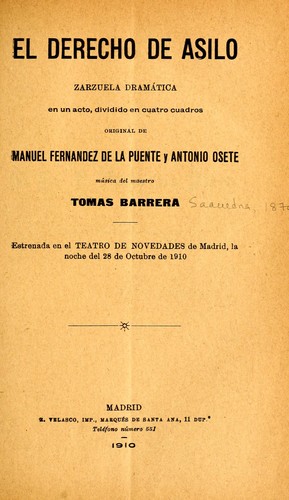 Portada de El derecho de asilo