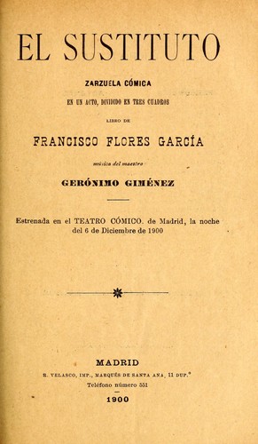 Portada de El sustituto