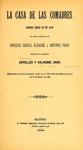 Portada de La casa de las comadres