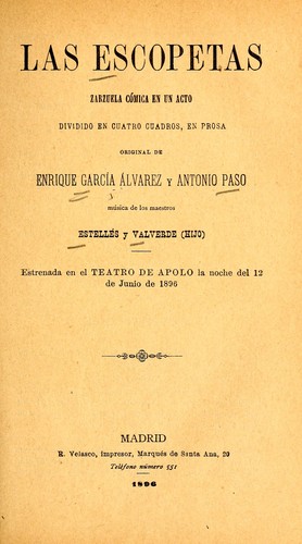 Portada de Las escopetas