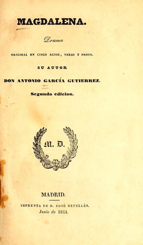 Portada de Magdalena