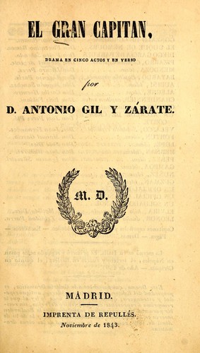 Portada de El gran capitán