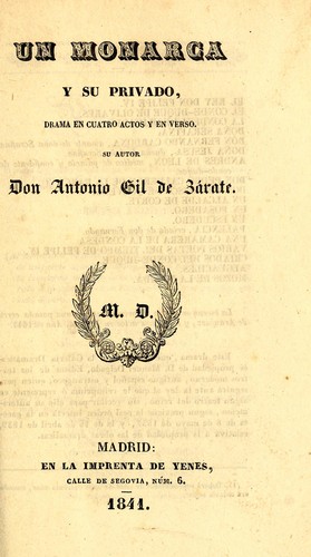 Portada de Un monarca y su privado