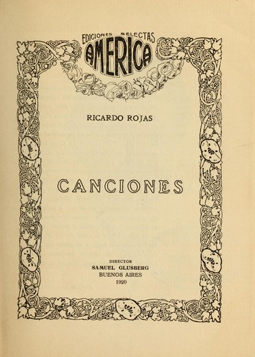 Portada de Canciones
