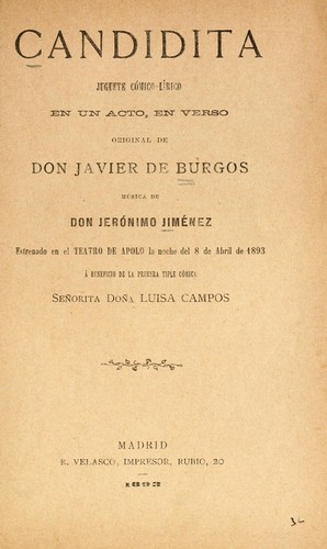 Portada de Candidita