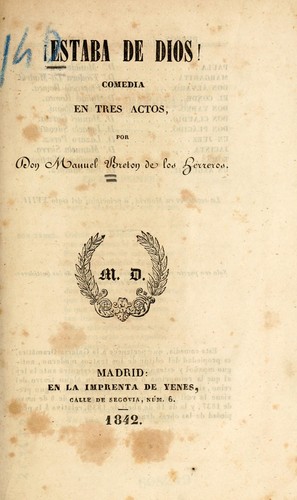 Portada de !Estaba de Dios!