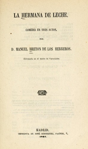 Portada de La hermana de leche