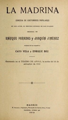 Portada de La madrina
