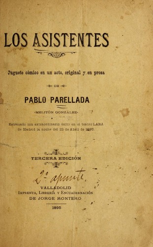 Portada de Los asistentes: juguete cómico