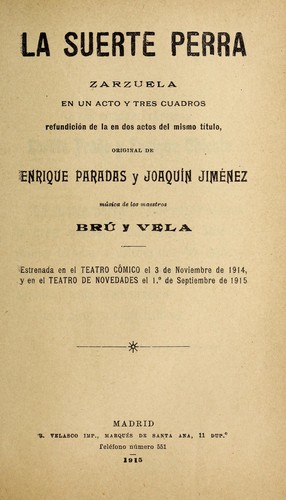 Portada de La suerte perra