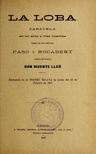 Portada de La loba