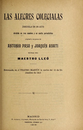 Portada de Las alegres colegiales