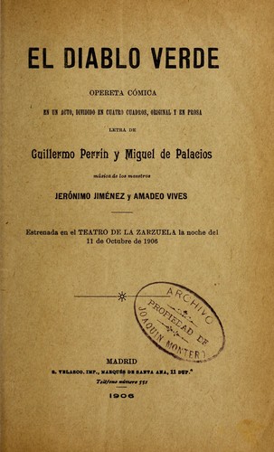 Portada de El diablo verde